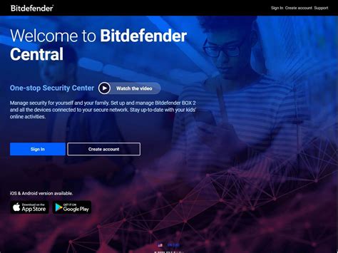bitdefender central windows 10.